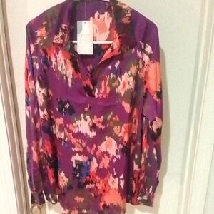 Women's Purple Patterned Top